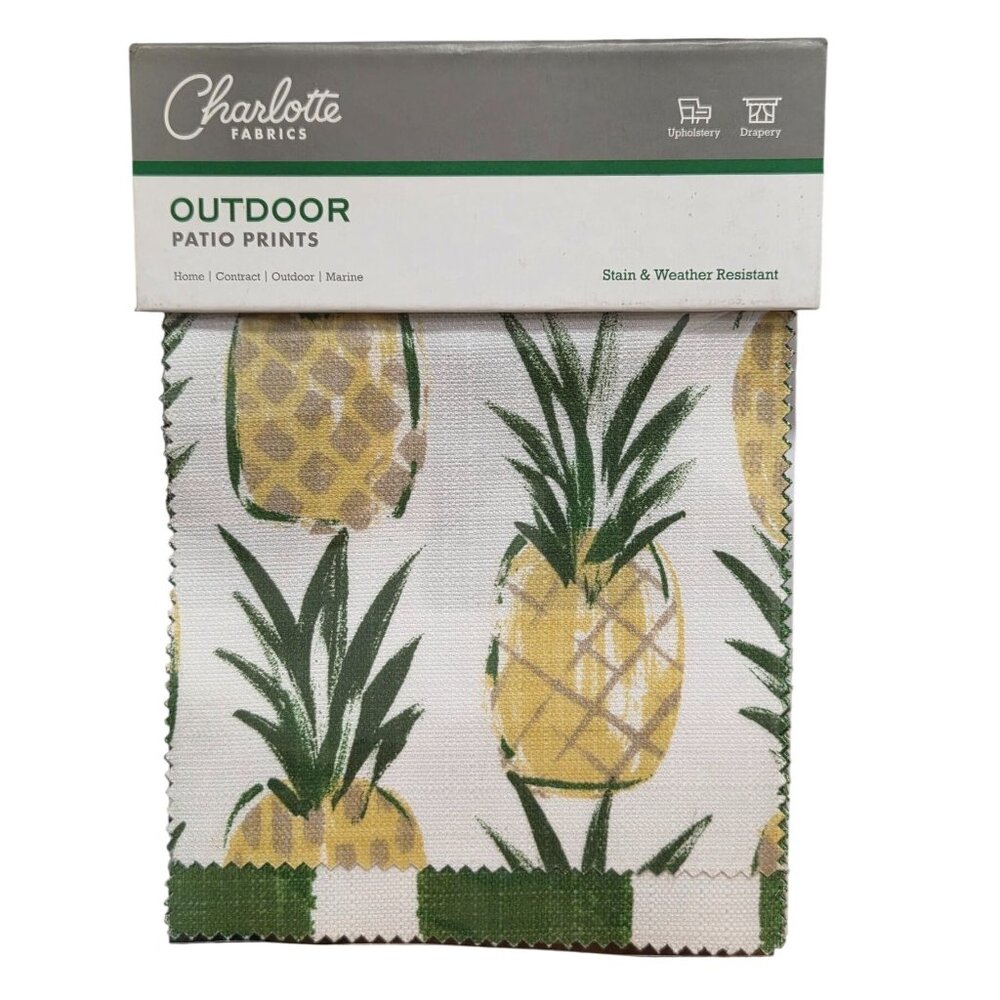 Discontinued Charlotte Fabric Outdoor Patio Prints Upholstery Swatch Sample Book